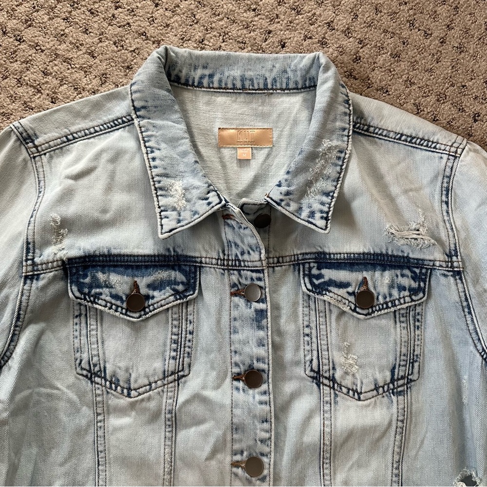 KUT from the Kloth Emma Boyfriend Denim Jacket - Picture 5 of 7